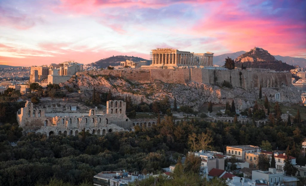 Imagine panoramica Acopole Grecia