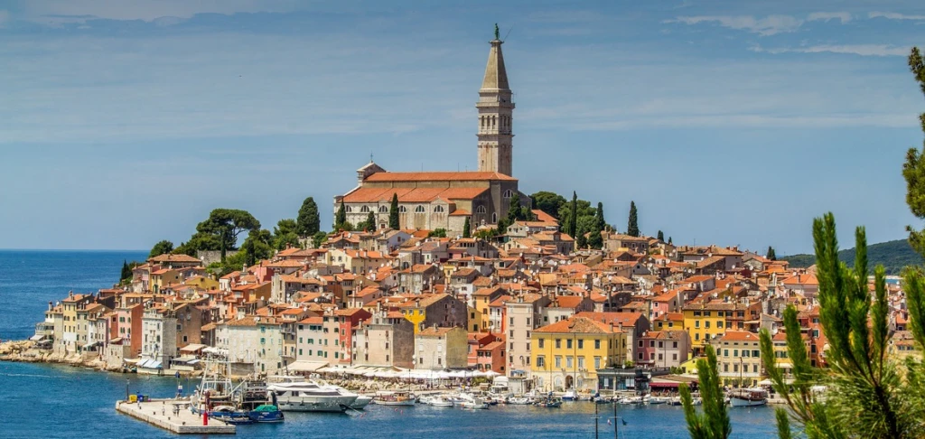 Imagine panoramica Rovinj Croatia